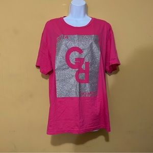 Preloved Pink and Glitter Tee B31